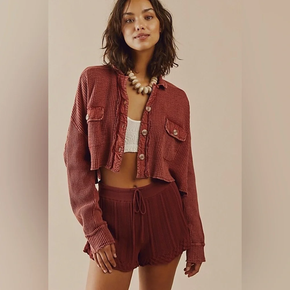 Free people Scout Cropped Jacket - Picture 1 of 7